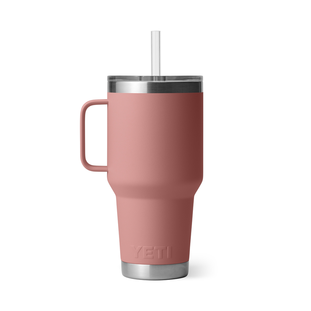 YETI 35 oz Rambler Straw Mug - Sandstone Pink
