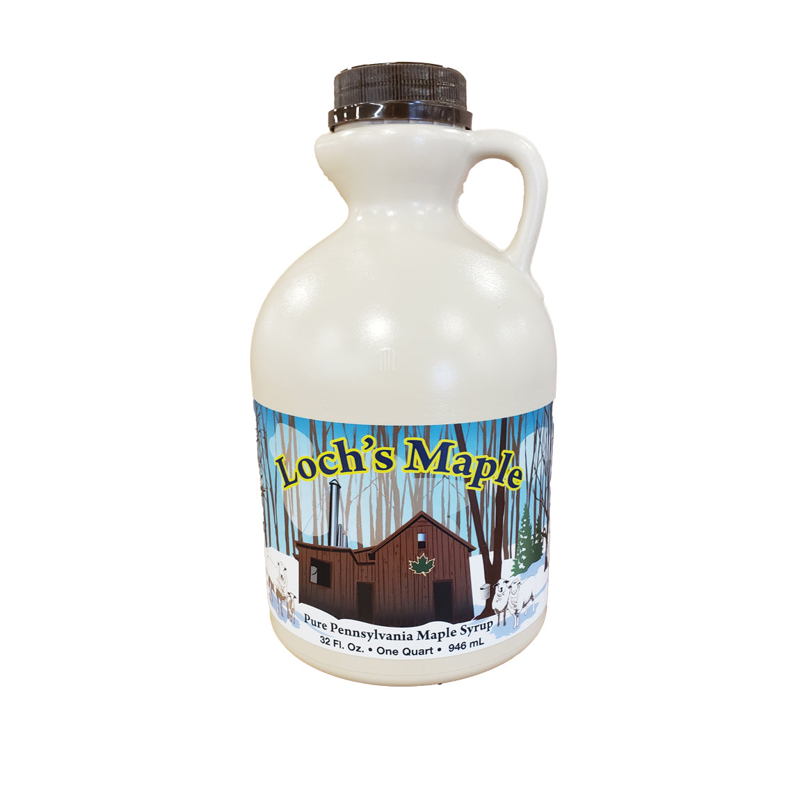 Loch's Maple Butters, Jams & Spreads Loch's Pennsylvania Pure  Maple Syrup 32 oz Jug - Grade A Dark