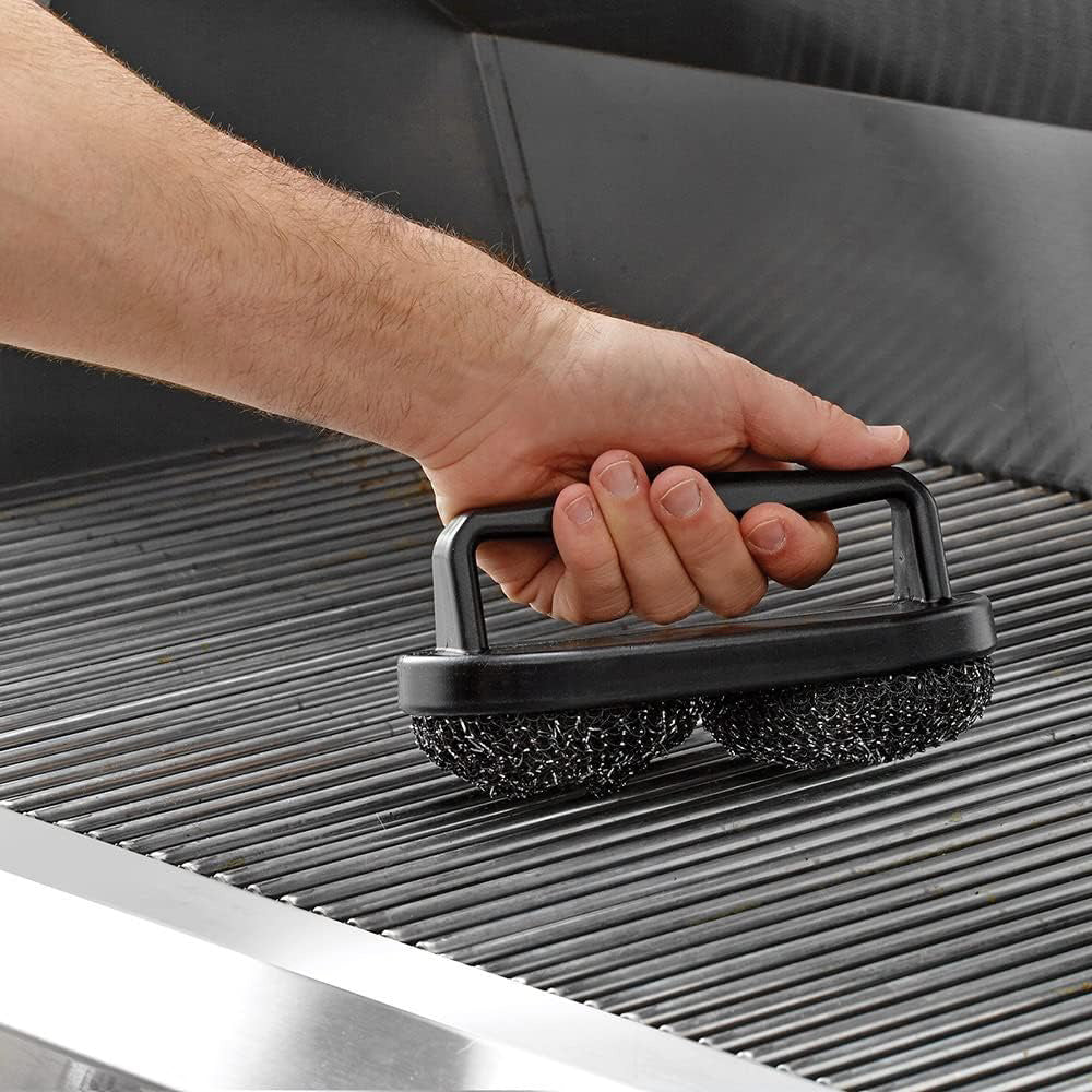 Mr. Bar-B-Q Hand Held Double Header Scrubber Brush