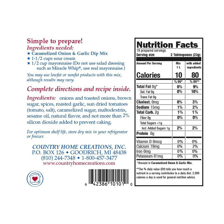 Coastal Kitchen Caramelized Onion &amp; Garlic Dip Mix