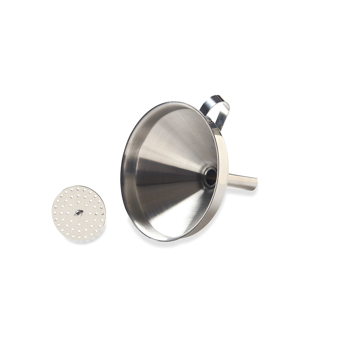 Fox Run Canning Accessories Stainless Steel Funnel With Removable Strainer For Easy Pouring