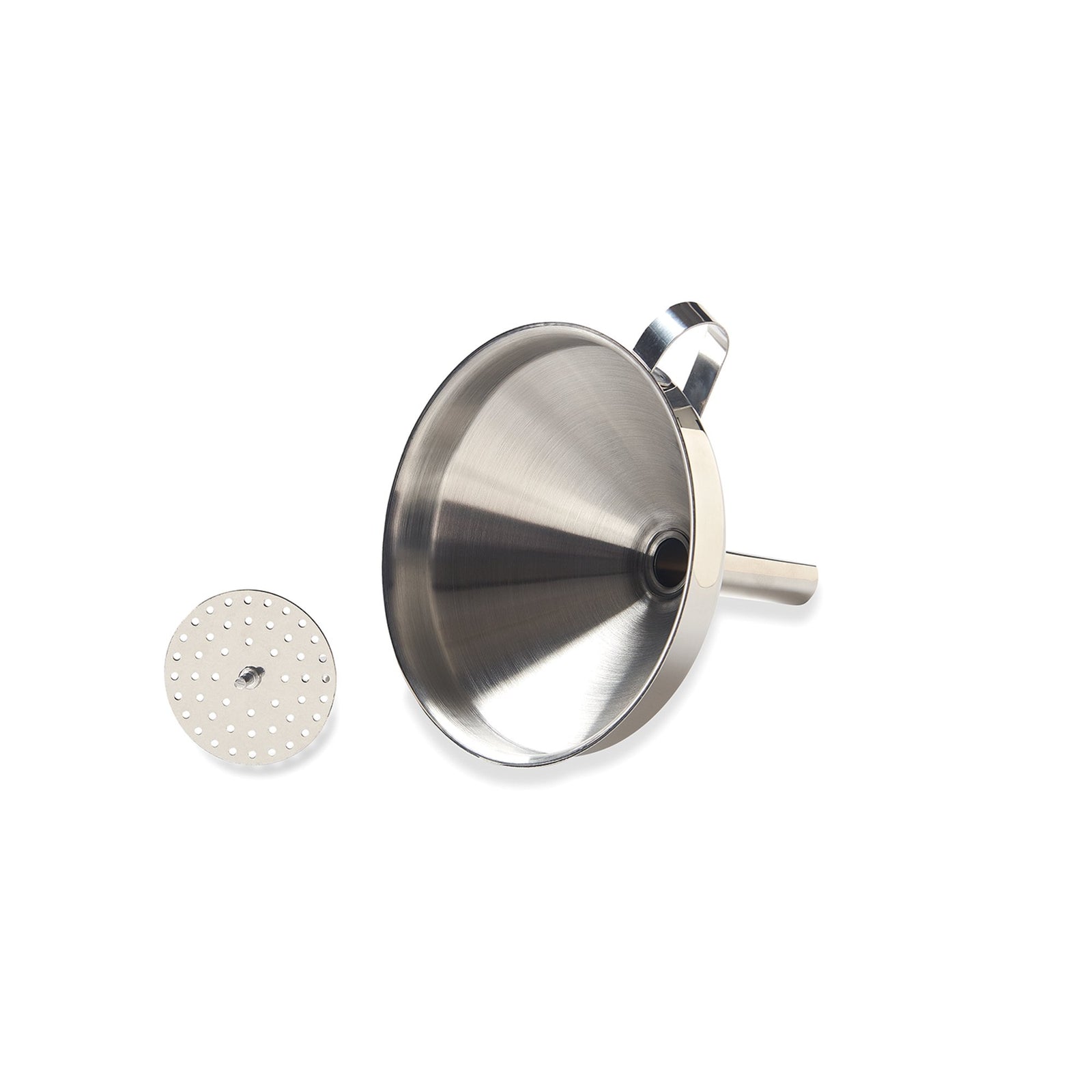 Fox Run Canning Accessories Stainless Steel Funnel With Removable Strainer For Easy Pouring