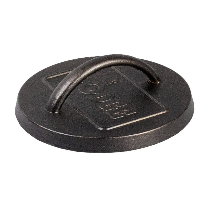 Lodge Cast Iron Cookware Lodge 6.25 Inch Seasoned Cast Iron Burger Press