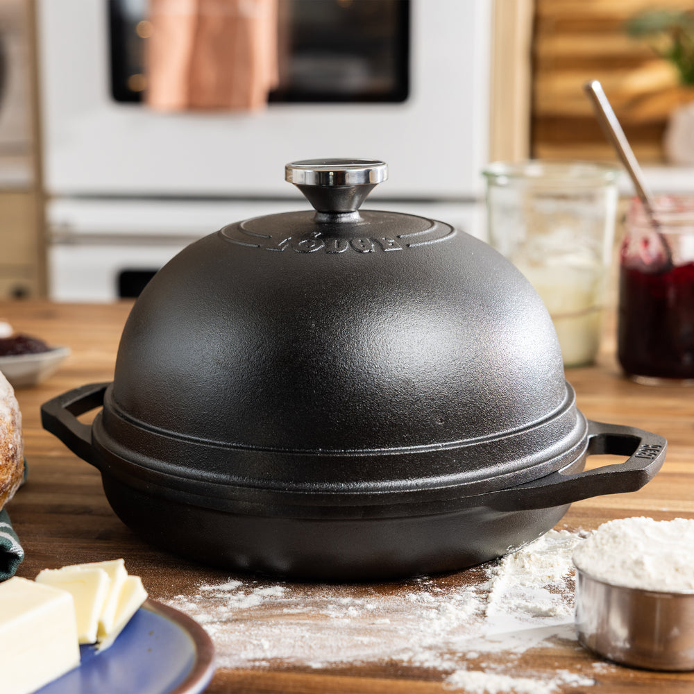 Reading China & Glass Cast Iron Cookware Lodge Chef Collection™ Seasoned Cast Iron Bread Oven