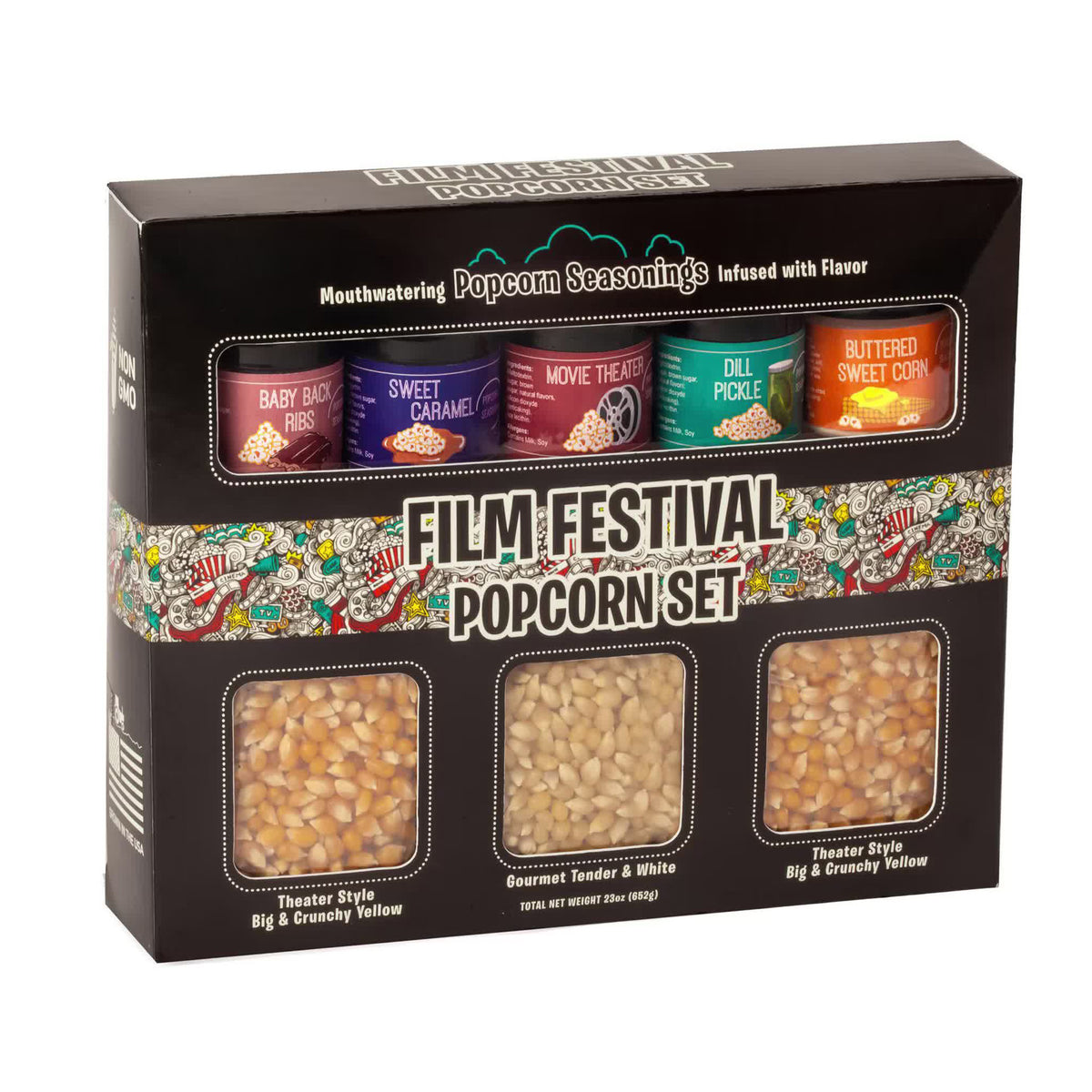 Reading China & Glass Chips & Popcorn Wabash Valley Farms Film Festival Popcorn Set