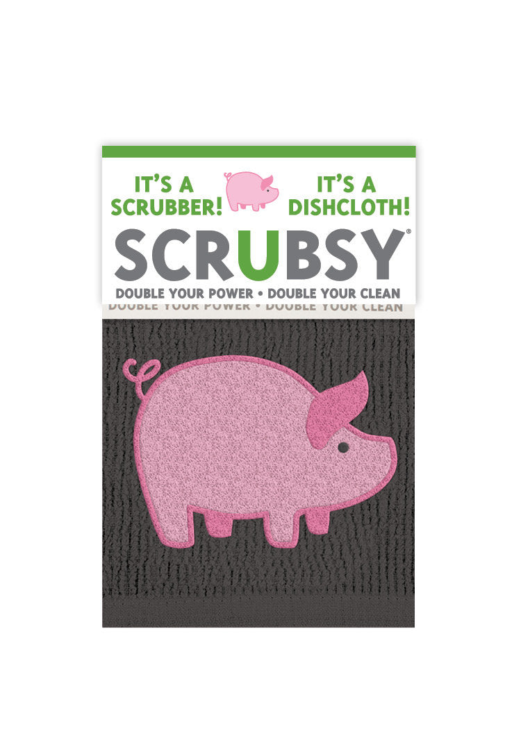 Reading China & Glass Cleaning Pig SCRUBSY® Dish Cloth & Scrubber