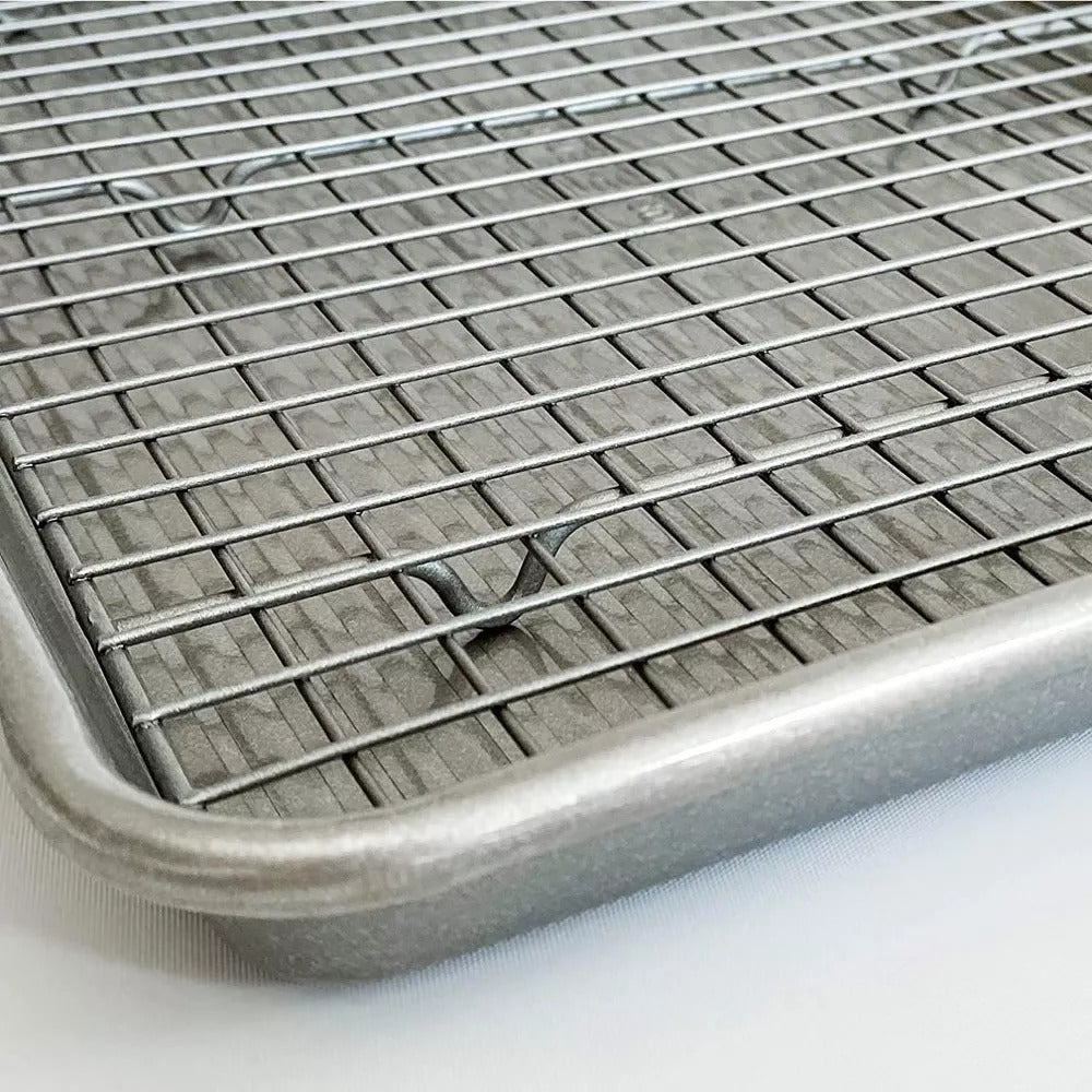 Reading China & Glass Cookie & Baking Sheets USA Pan Half Sheet Pan with Baking Rack