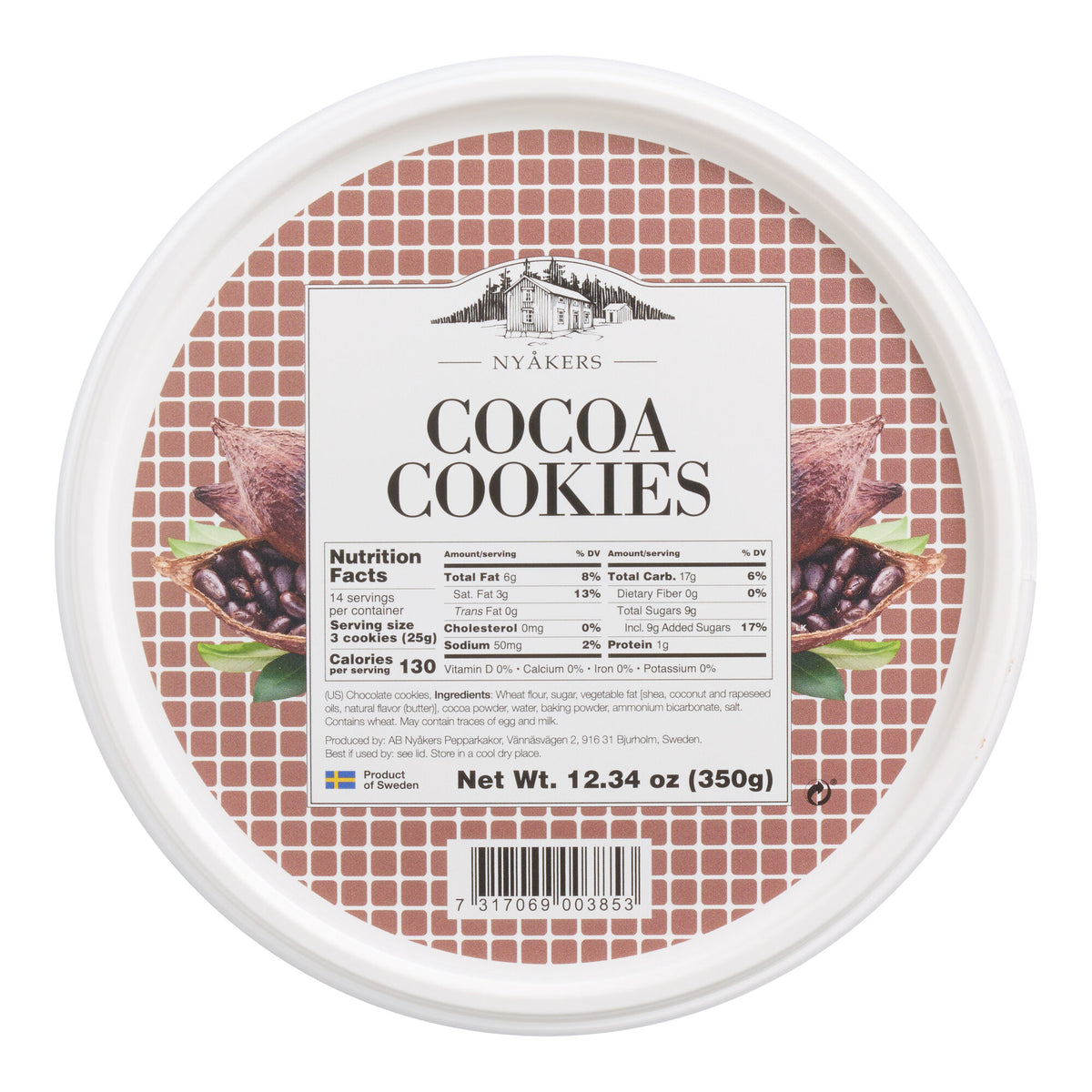Nyakers Cookies Nyåkers Cocoa Cookie Tub