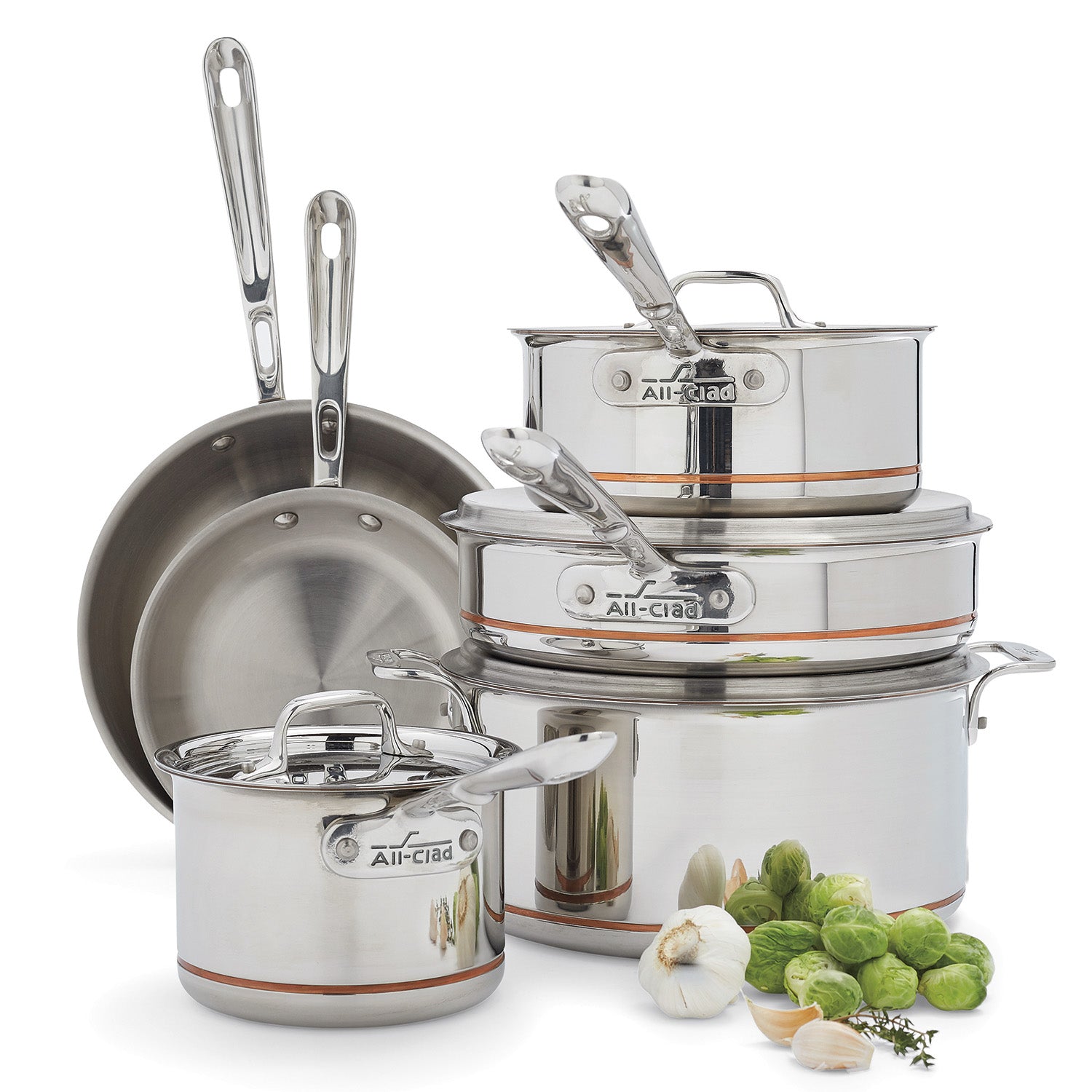 All-Clad Cookware Sets All-Clad Copper Core 10 Piece Cookware Set