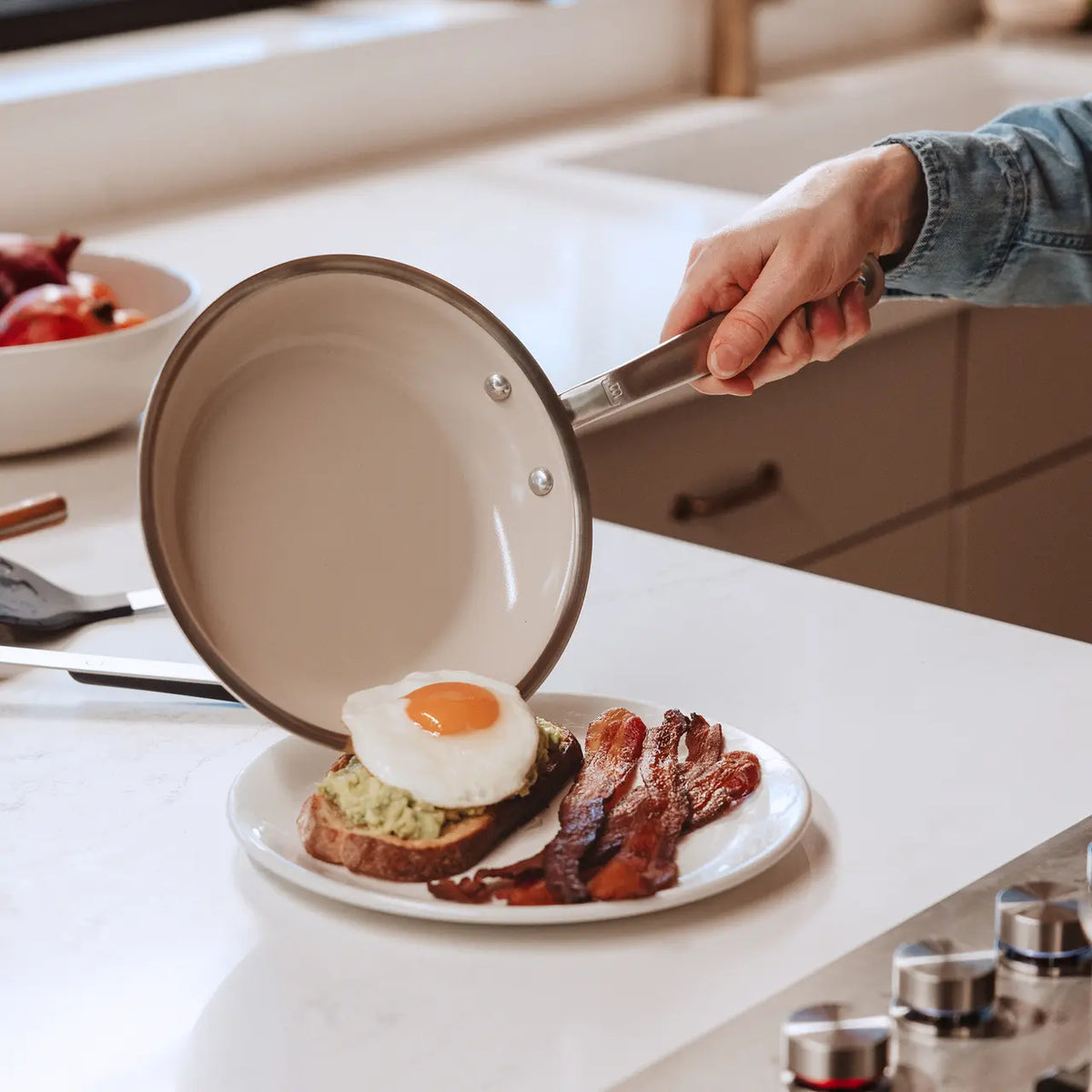 Made in Cookware Cookware Sets Made in Cookware CeramiClad 7 Piece Cookware Set