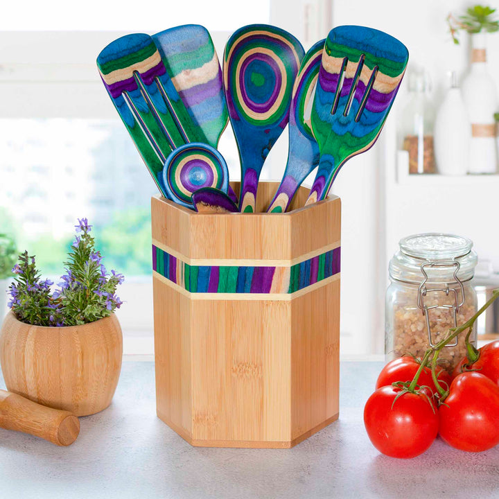 Totally Bamboo Crocks Baltique Mumbai Utensil Crock