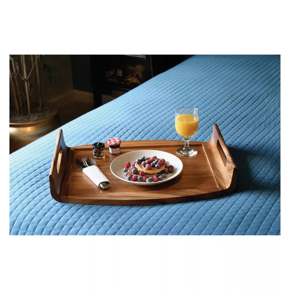 Lipper International Reversible Acacia Serving/Bed Tray