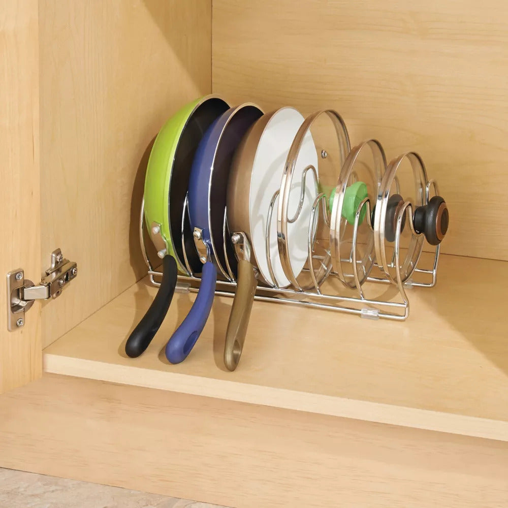 Classico Steel Kitchen Cabinet Cookware Organizer Chrome