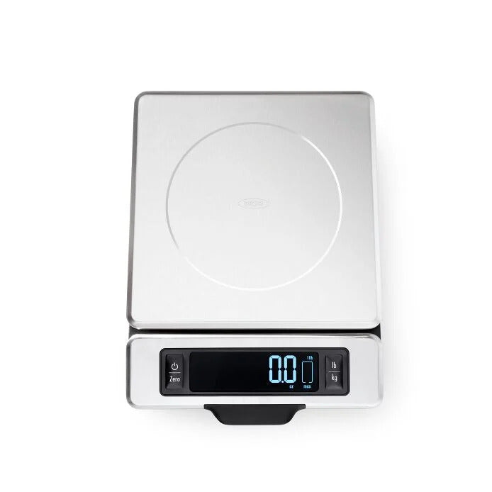 OXO 11 lb Stainless Steel Food Scale with Pull out Display