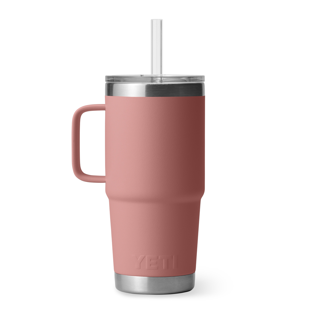 YETI Rambler 25 oz Straw Mug - Sandstone Pink