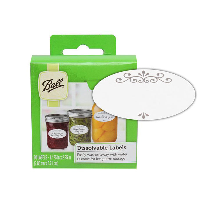 Ball Dissolvable Labels - 60 pk