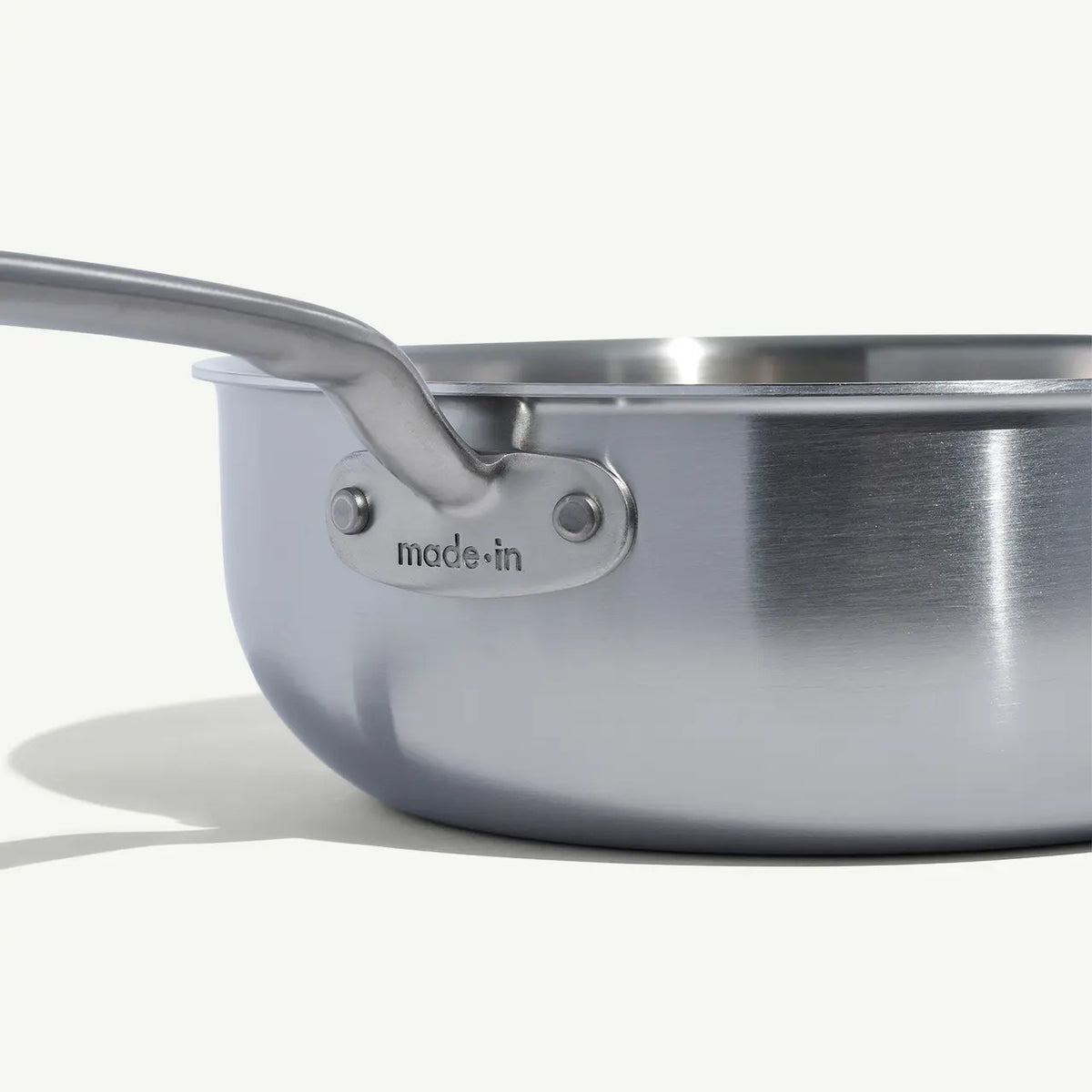 MADE IN Cookware 3 QT Stainless Clad Saucier with Lid