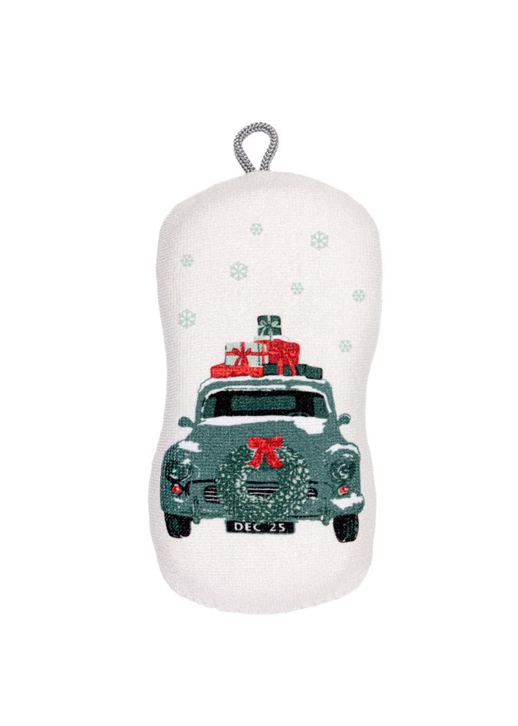 Holiday Car Scrub Sponge