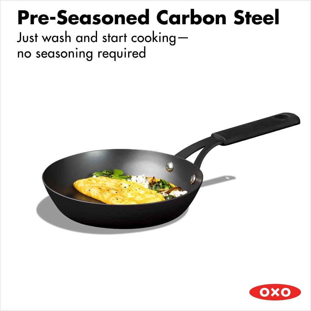 OXO Frypans & Skillets OXO Obsidian 8" Carbon Steel Frying Pan