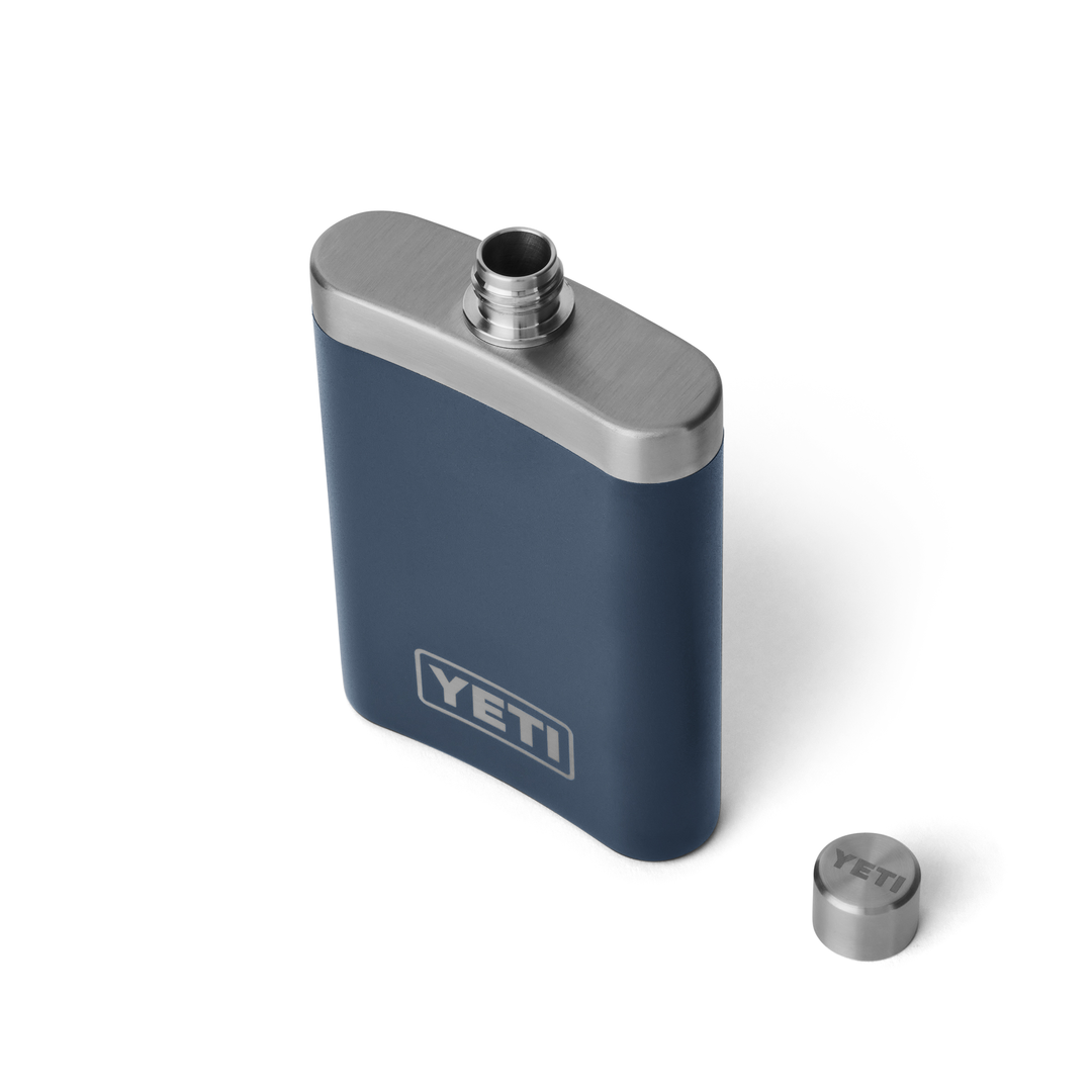 Reading China & Glass Insulated Drinkware YETI Flask 7 oz - Navy