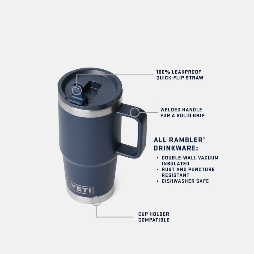 YETI Insulated Drinkware YETI Rambler 20 oz Travel Straw Mug - Ridgeline