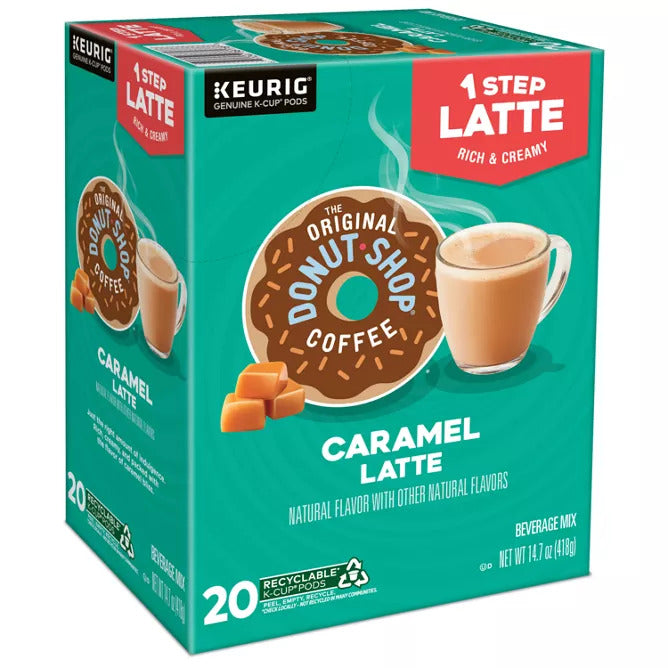 Reading China & Glass Keurig K-Cups - Flavored The Original Donut Shop® Caramel Latte K-Cups 20 ct Box