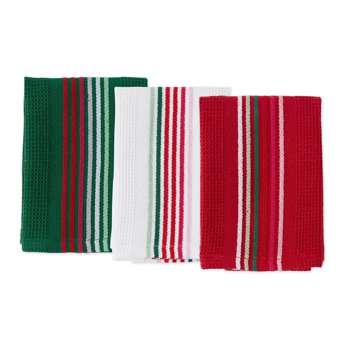 Reading China & Glass Kitchen Towels Spirited Stripes Heavyweight Essentials Dishcloth Set of 3