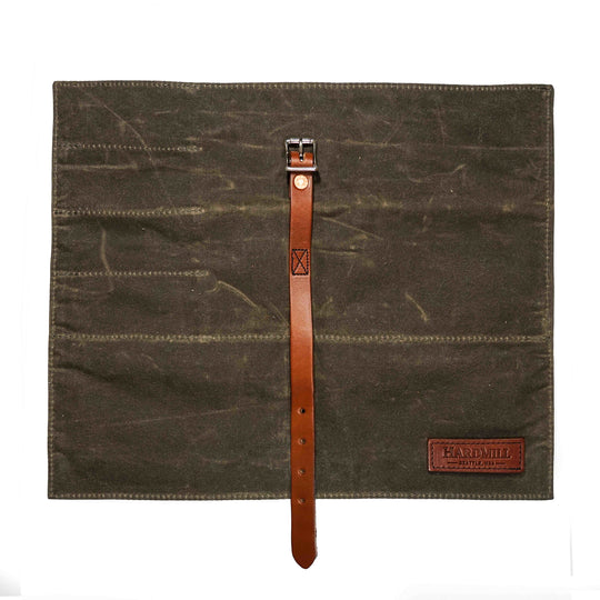 Hardmill Knife Accessories Hardmill Waxed Compact Knife Roll - Dark Oak