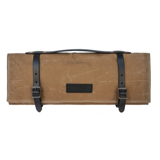 Hardmill Knife Accessories Hardmill Waxed Knife Roll - Field Tan