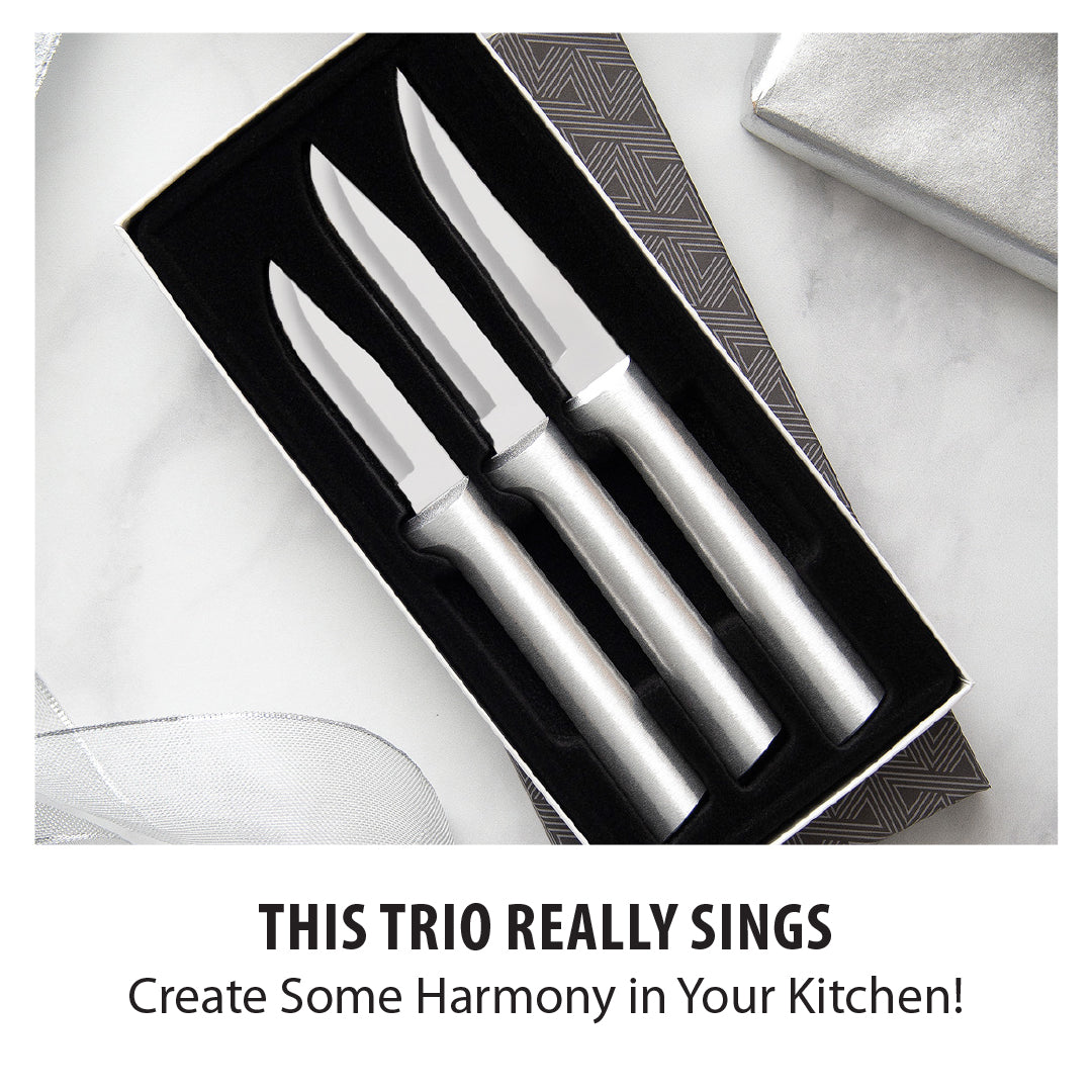 Rada Cutlery Knife Sets Rada Cutlery Paring Knifes Set of 3 - Silver