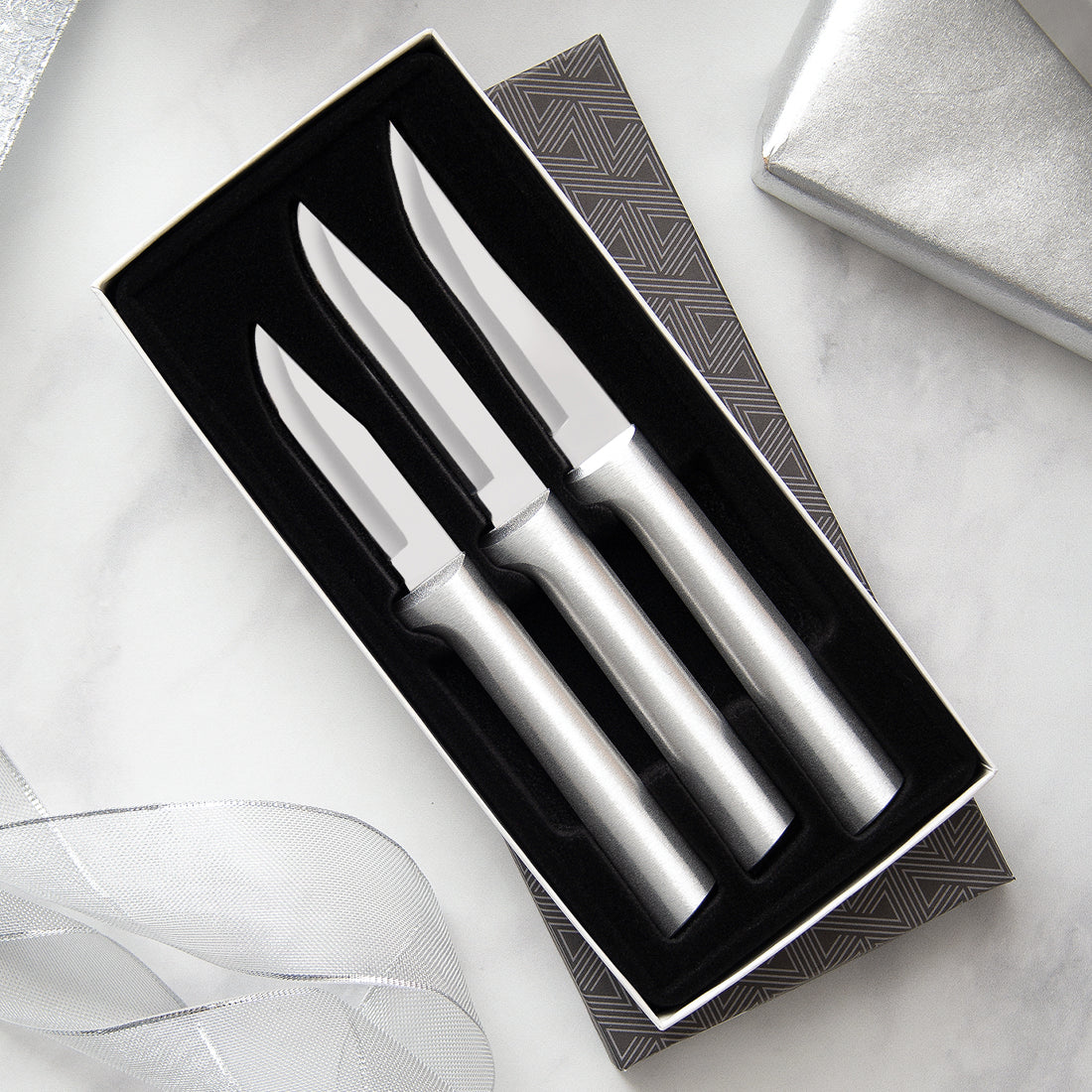 Rada Cutlery Knife Sets Rada Cutlery Paring Knifes Set of 3 - Silver