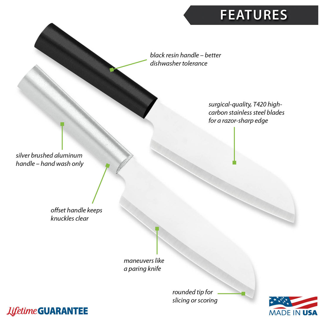 Rada Cutlery Knives Rada Cutlery Cooks Utility Knife - Silver