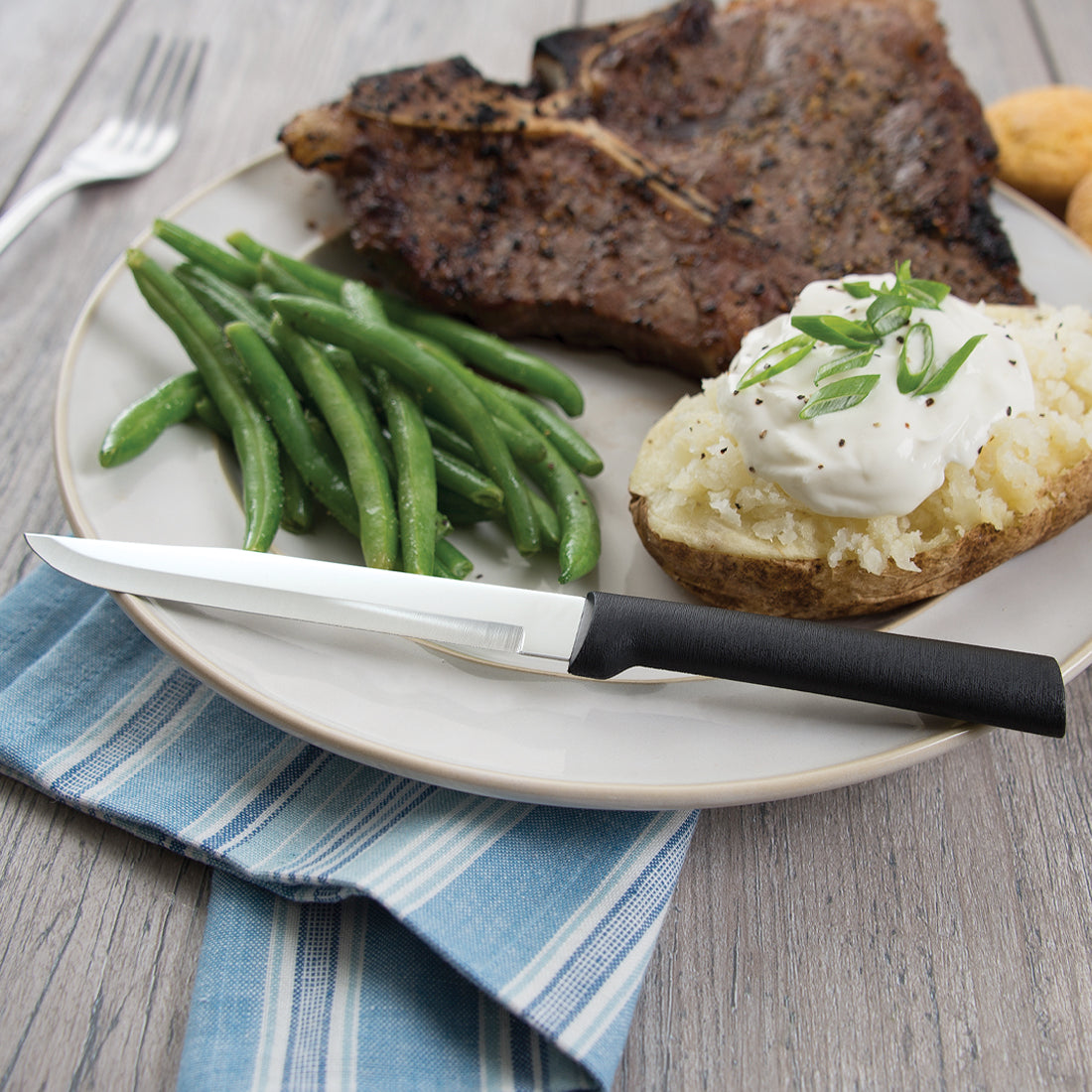 Rada Cutlery Knives Rada Cutlery Utility Steak Knife - Black