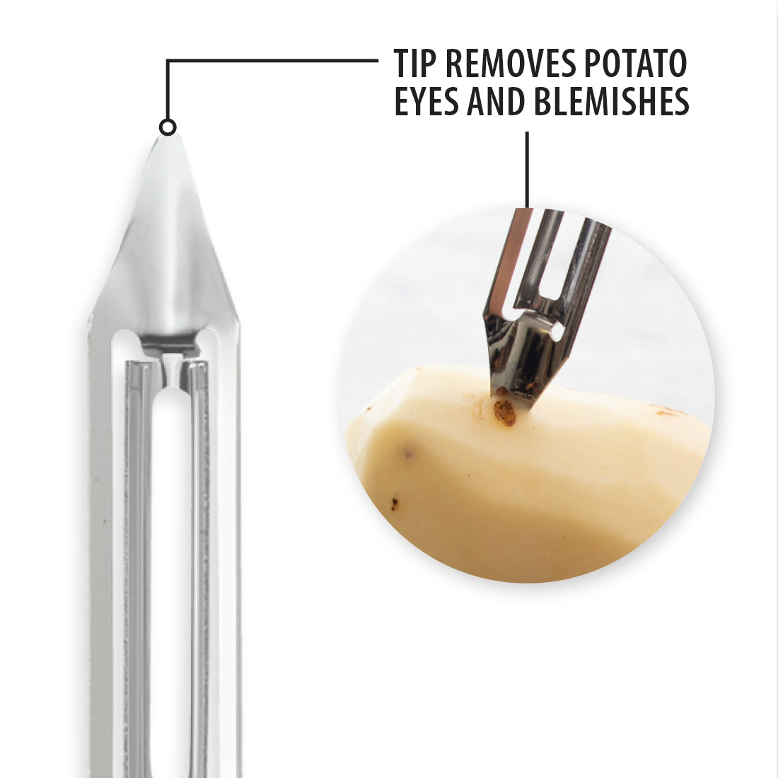 Rada Cutlery Knives Rada Cutlery Vegetable Peeler - Silver