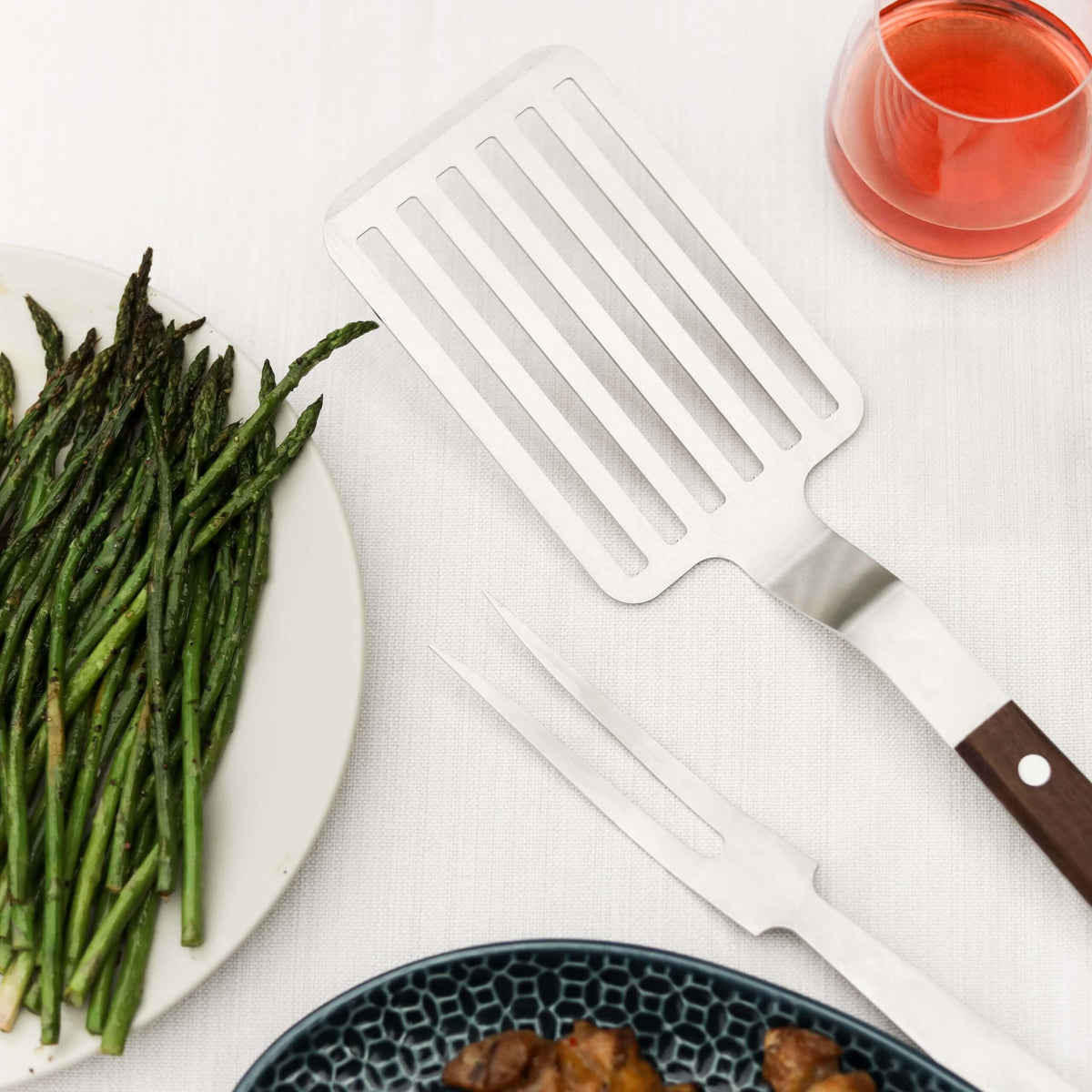 Lamson Lamson Premier 20&quot; BBQ Turner with Beveled Edge - Walnut