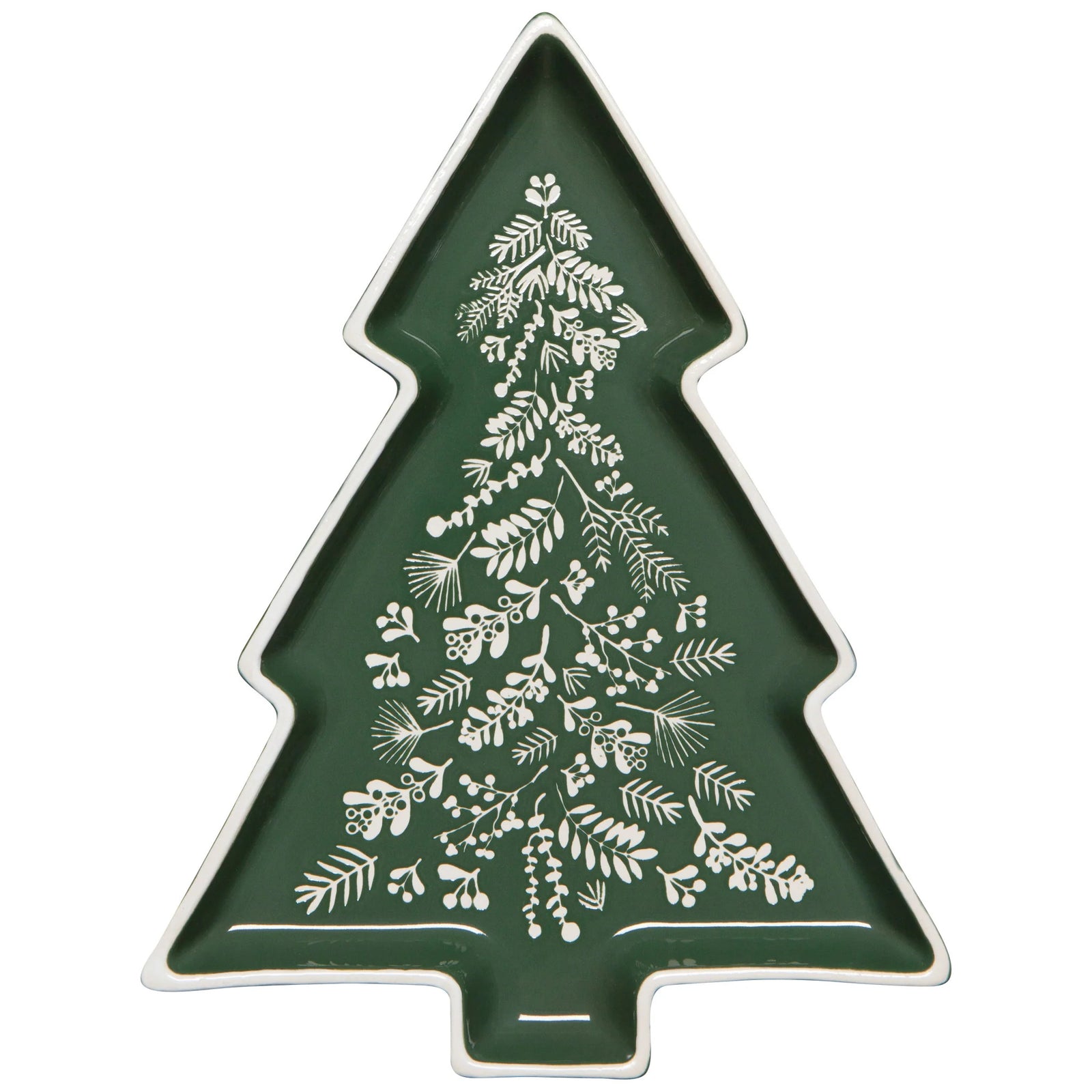 Now Designs Linen Winterberry Shaped Tray