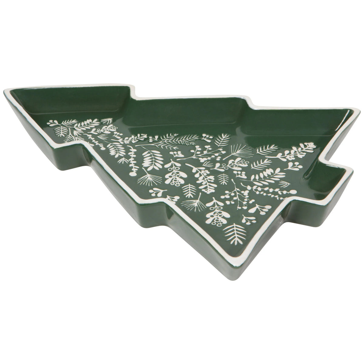 Now Designs Linen Winterberry Shaped Tray