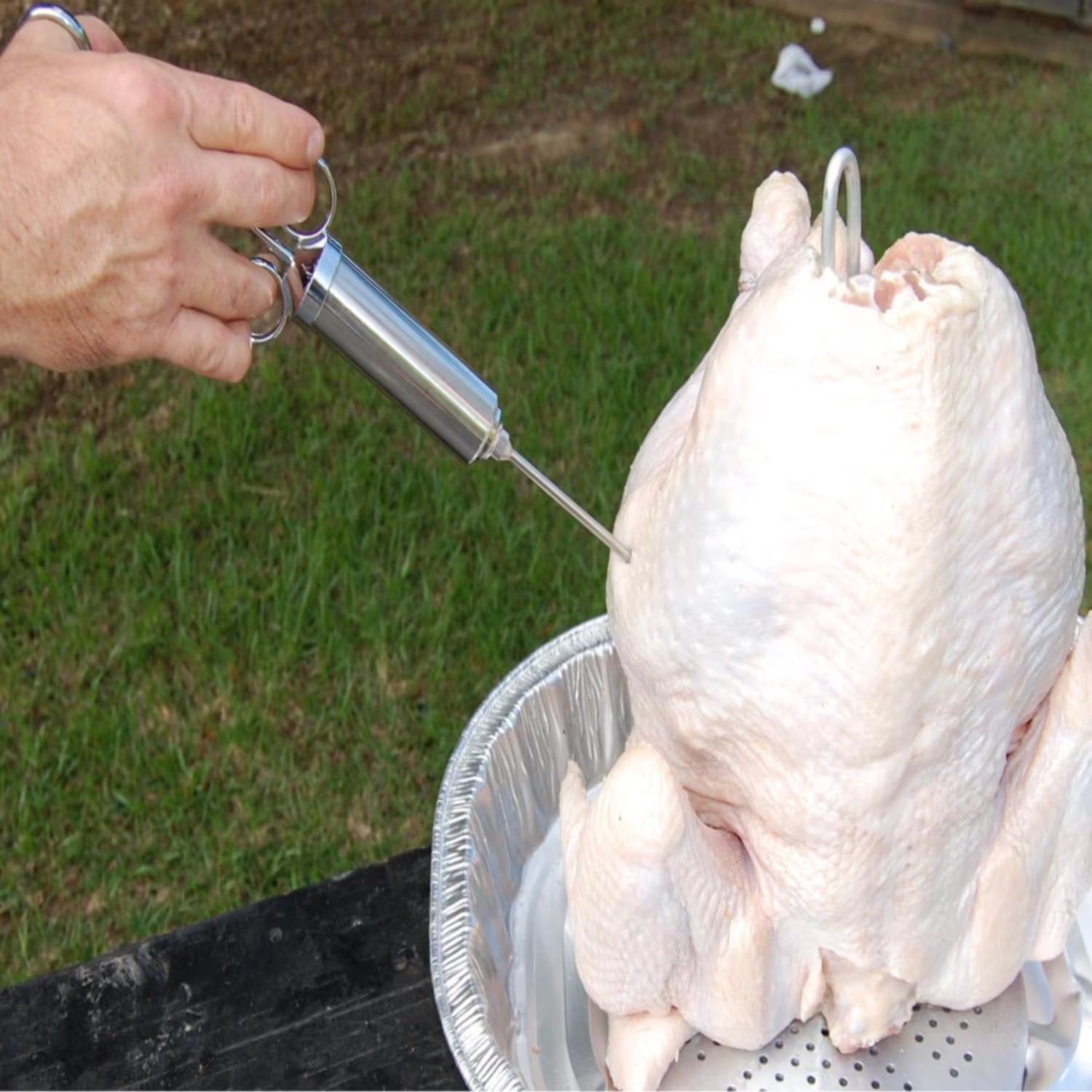 Reading China & Glass Meat Bayou Classic 2 Ounce Stainless Steel Seasoning Injector
