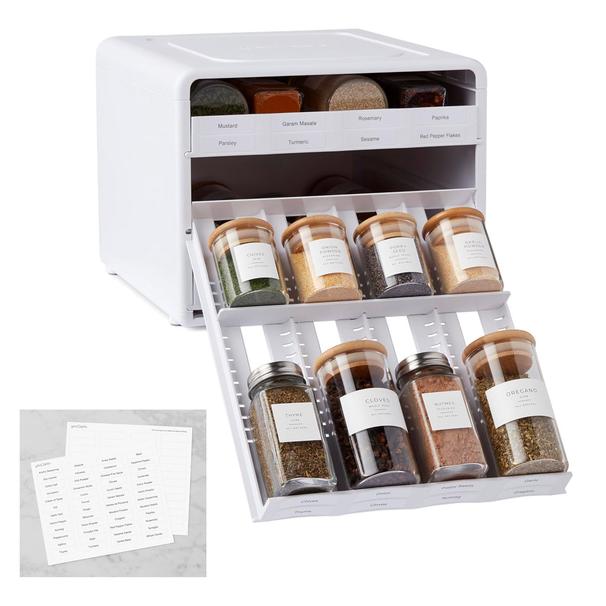 YOUCOPIA Pantryware YouCopia ShelfSteps Adjustable Spice Organizer