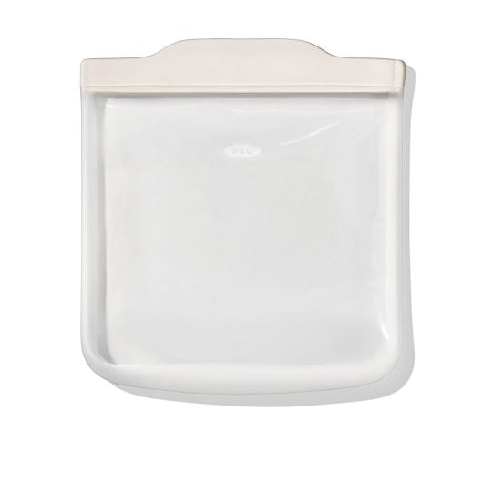 OXO Plastic Storage OXO 28 oz Silicone Reusable Sandwich Bag  - Oat