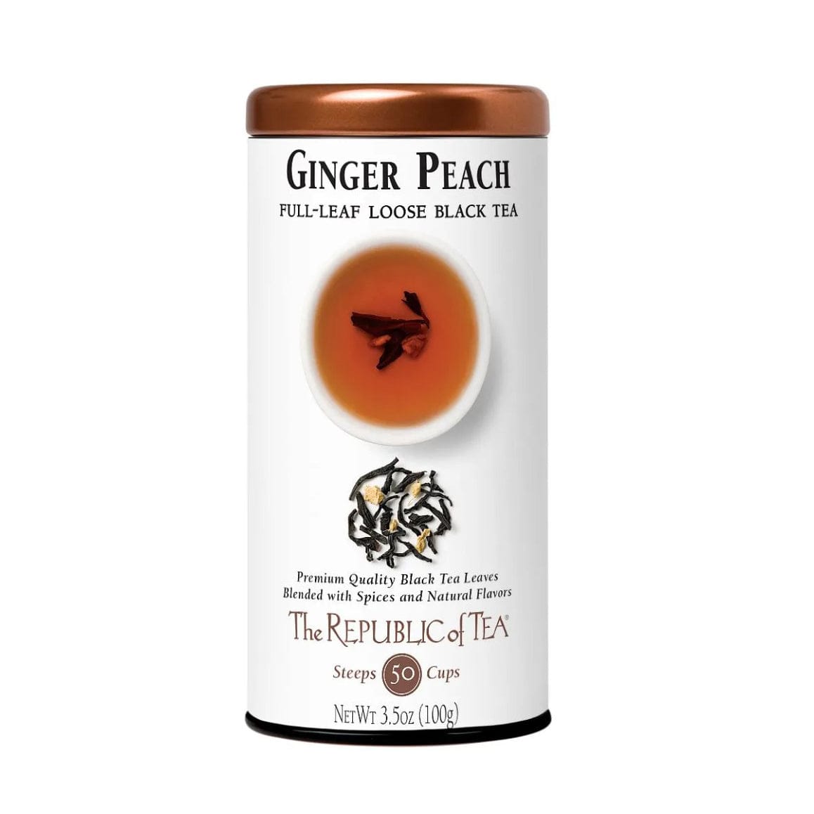 The Republic of Tea Ginger Peach Black Full Leaf Tea