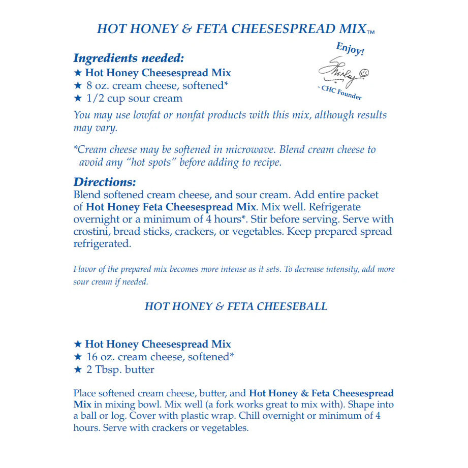 Coastal Kitchen Sauces, Salsas & Dip Coastal Kitchen Hot Honey & Feta Cheesespread Mix