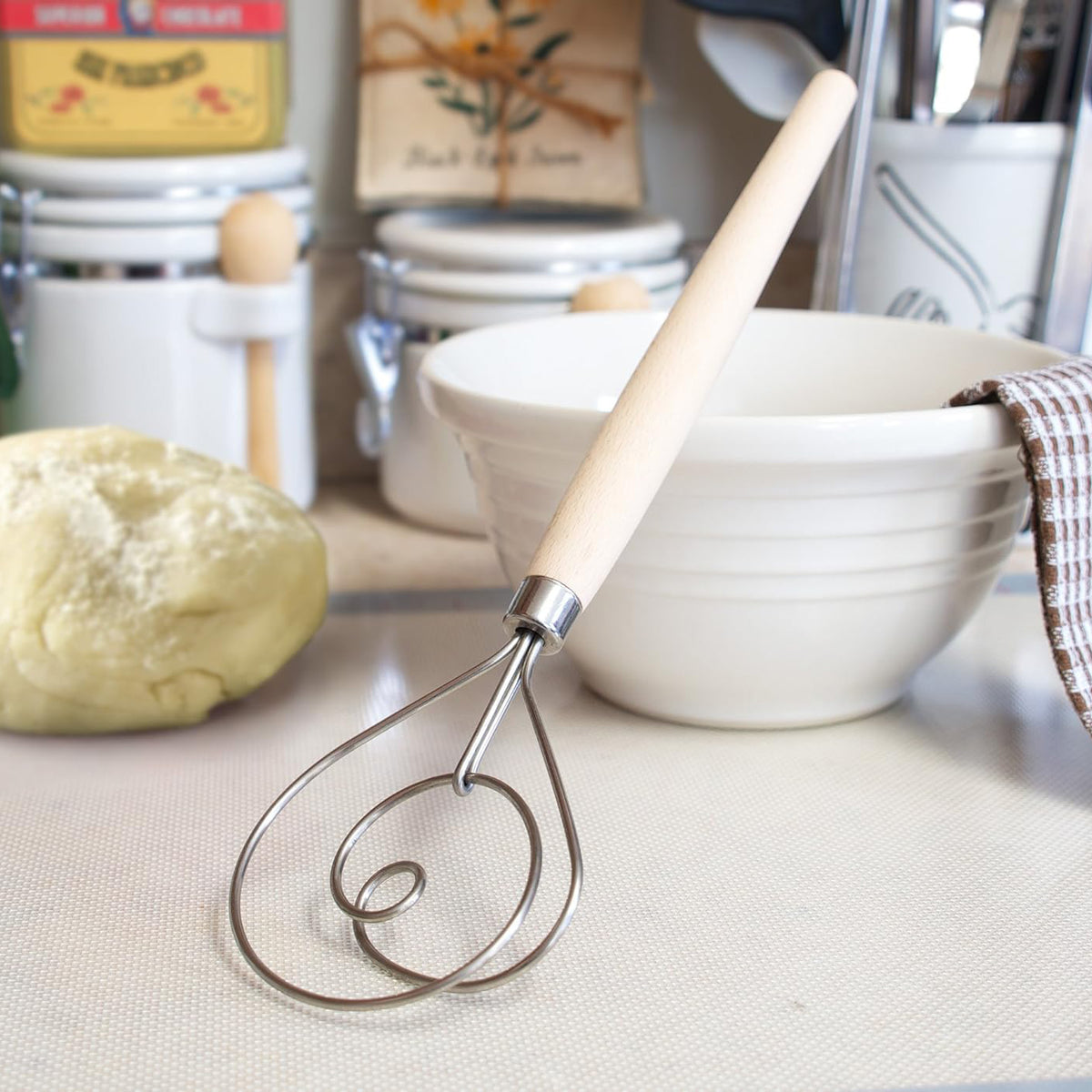 Reading China & Glass Spatulas Stainless Steel Dough Whisk