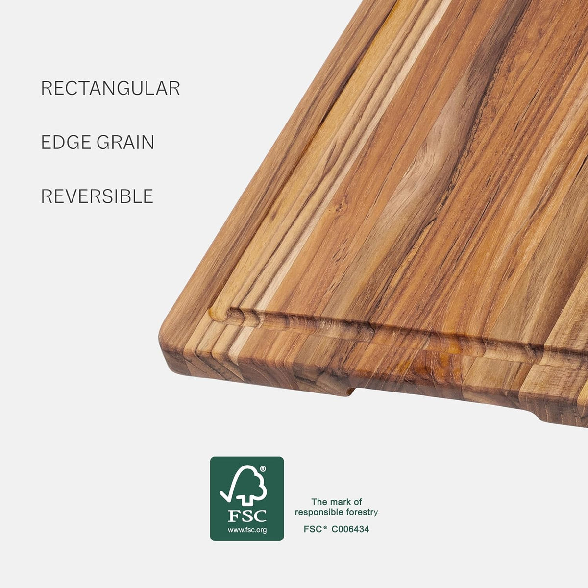 TeakHaus Wood Cutting Boards Teakhaus Marine 18" x 14" Cutting Board with Juice Canal