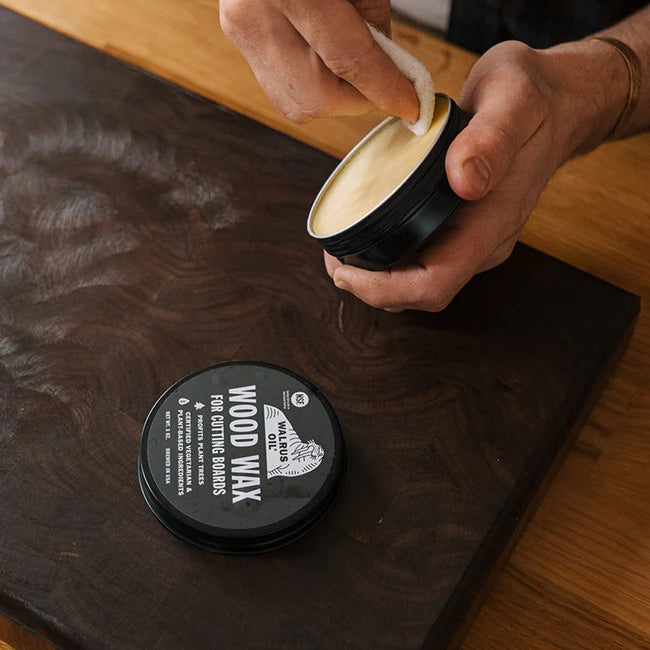 Walrus Oil Wood Cutting Boards Walrus Oil Wood Wax for Cutting Boards 3 oz Tin