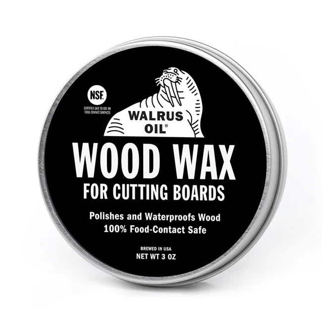Walrus Oil Wood Cutting Boards Walrus Oil Wood Wax for Cutting Boards 3 oz Tin