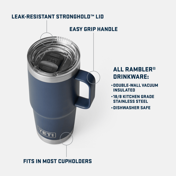 YETI Rambler 20 oz Tumbler 青Big wave Yeti Rambler 20 oz Tumbler MS -Big Wave Blue — REAL Watersports