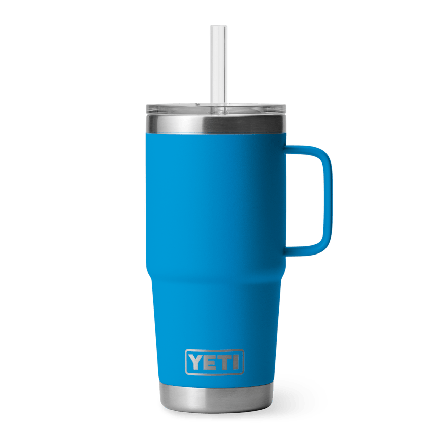 YETI YETI Rambler 25 oz Mug with Straw Lid - Big Wave Blue