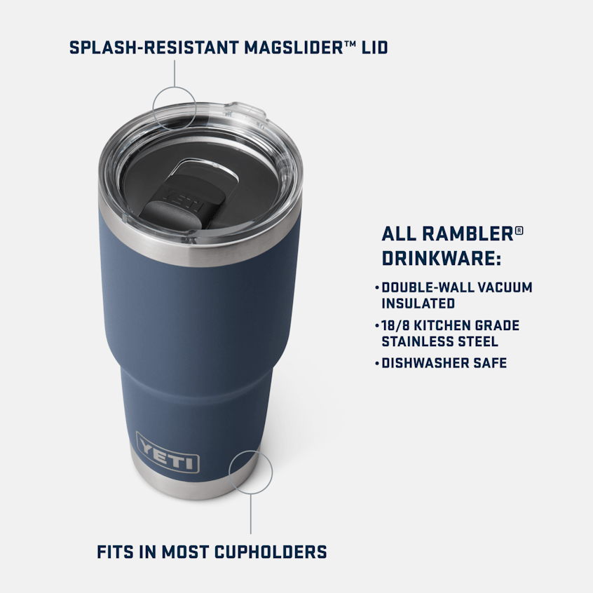 YETI YETI Rambler 30oz Tumbler with Magslider Lid - Big Wave Blue