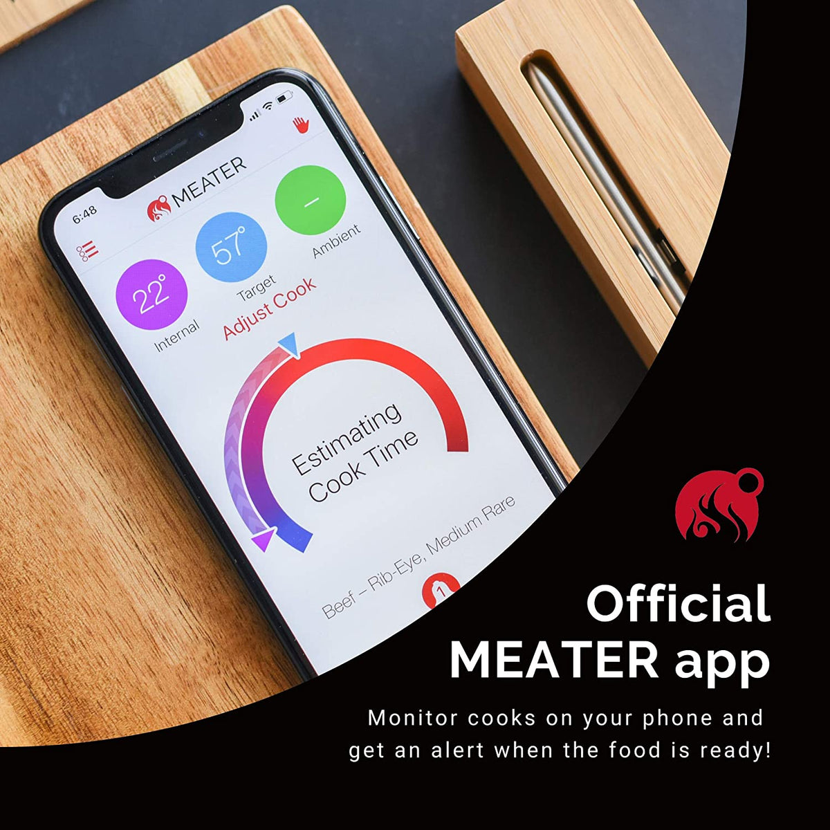 Meater PLUS Wireless Smart Meat Thermometer with Bluetooth Repeater